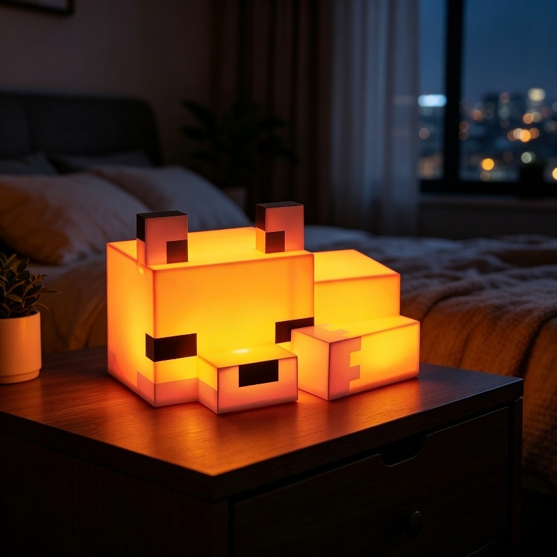 Lighting Decor Minecraft - Милый ночник в виде лисы, новинка,
