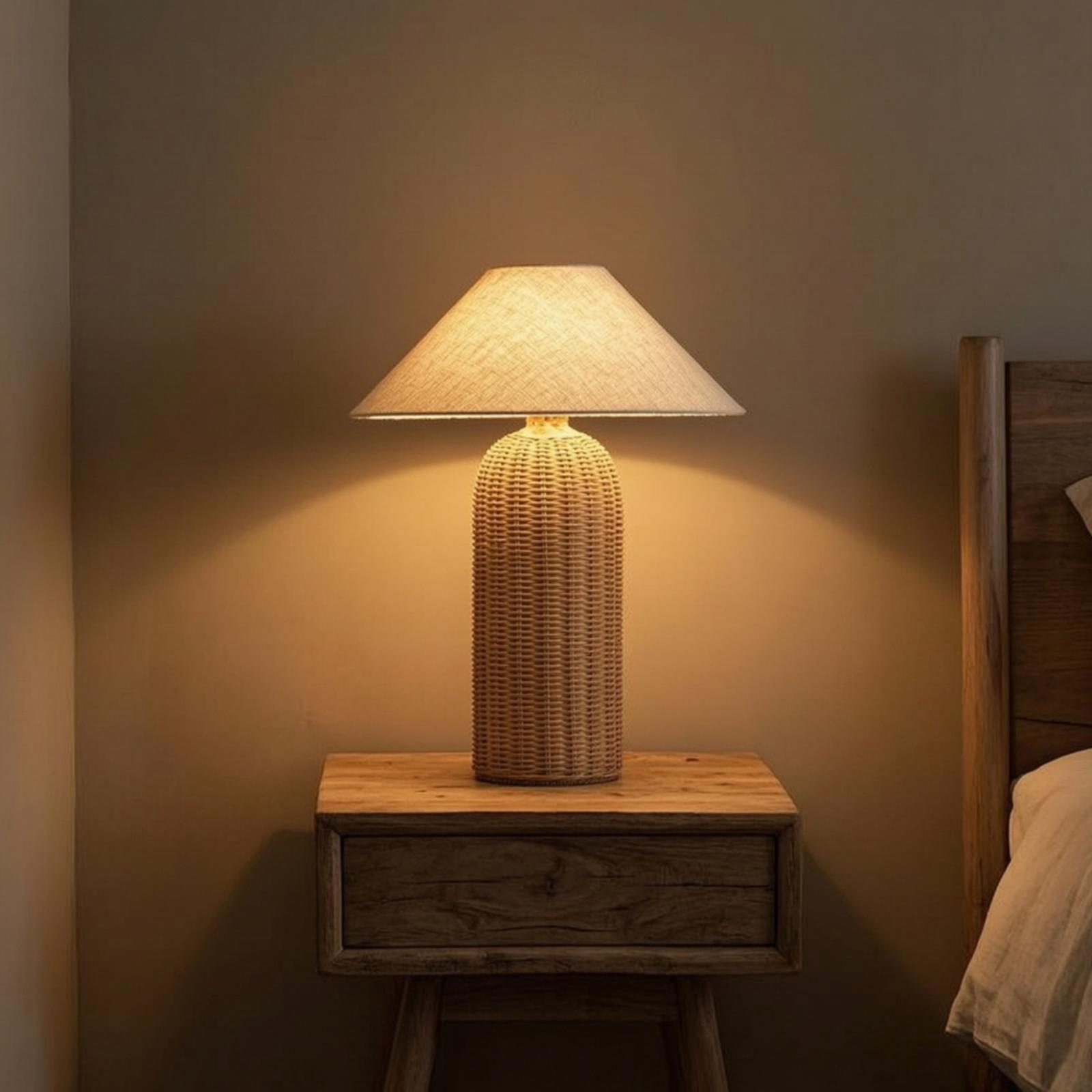Decor Lighting Lamps - Настольная лампа с основанием из ротанга