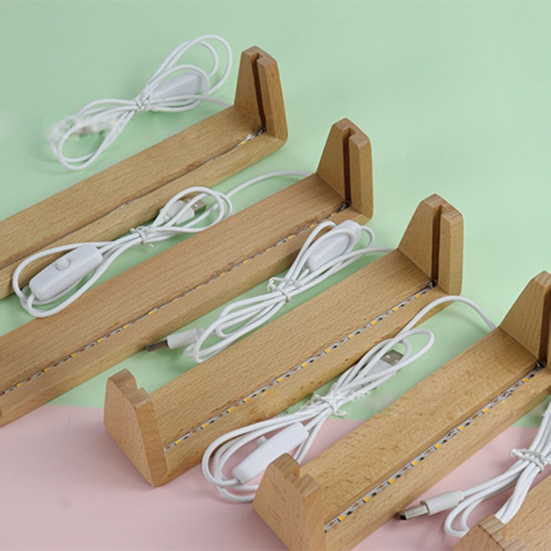 Lighting Decoration Stand - 5/6/7/8/10 дюймов деревянная U-образная светодиодная основа
