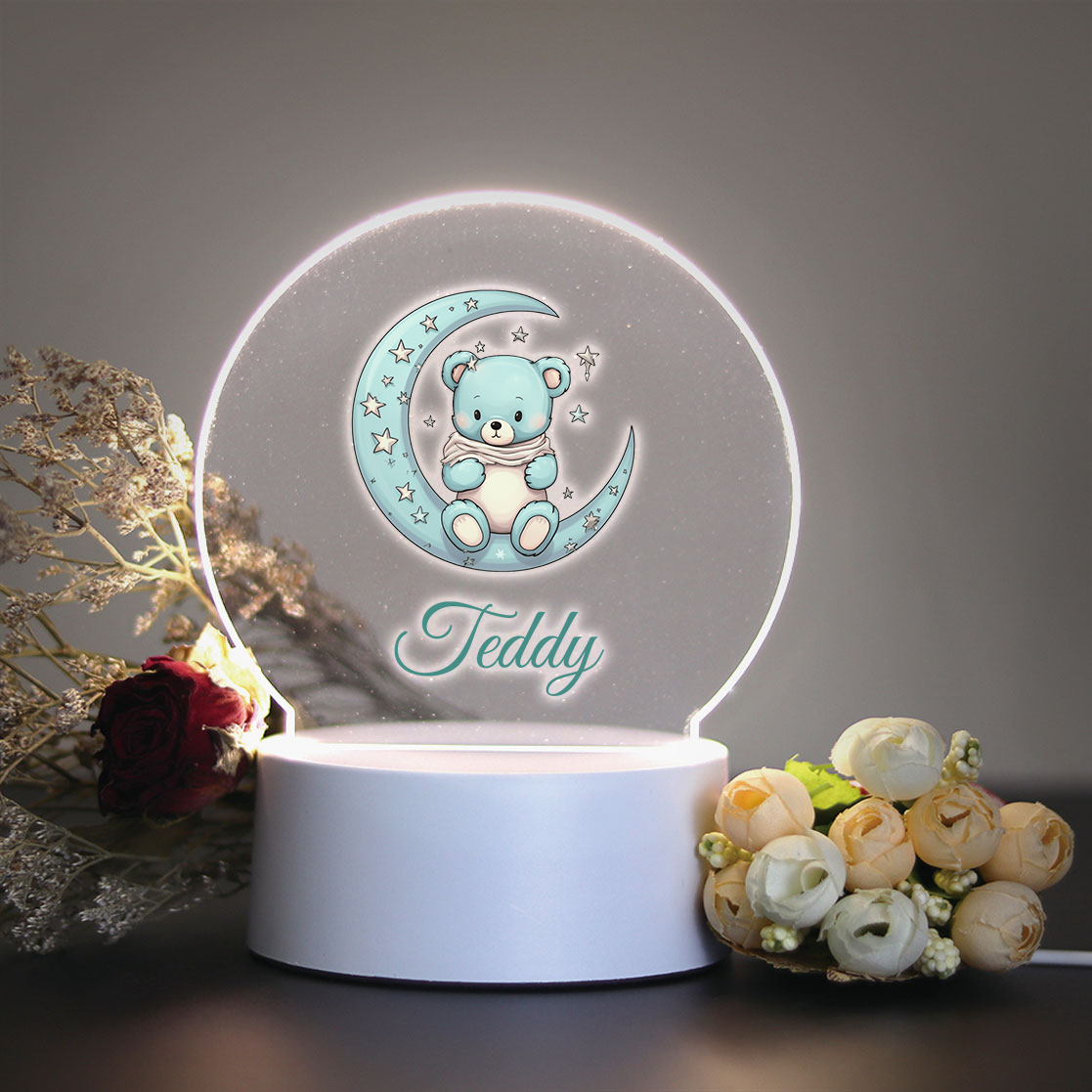 Led Moon Lamp - Персонализированная светодиодная настольная лампа в виде