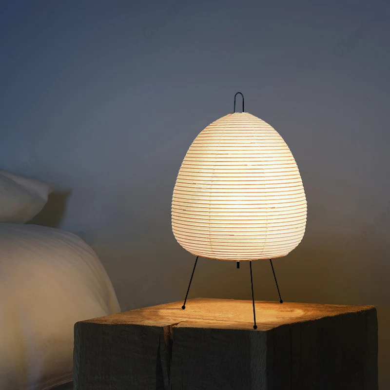 Lantern Paper Solar - Японский дизайн, бумажная настольная лампа, штатив,