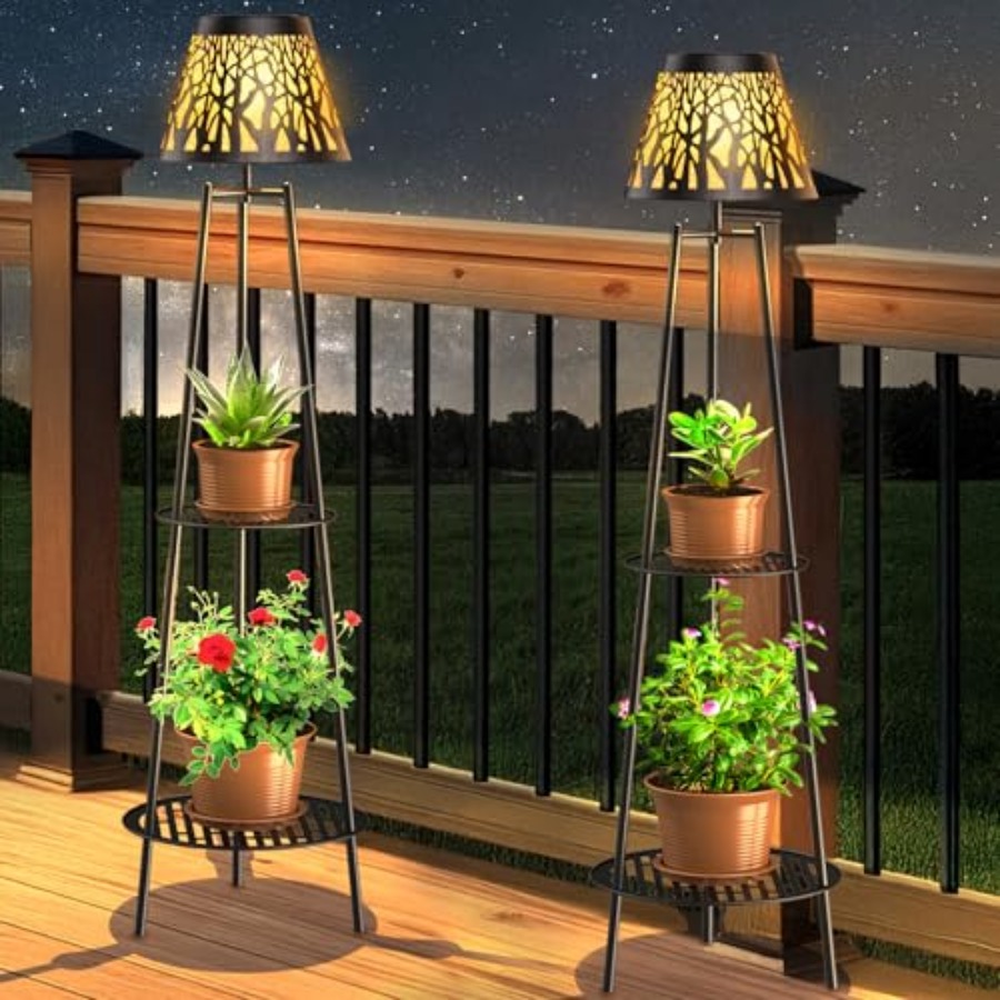 Lighting Decoration Stand - Комплект из 2 уличных солнечных светильников-столбиков
