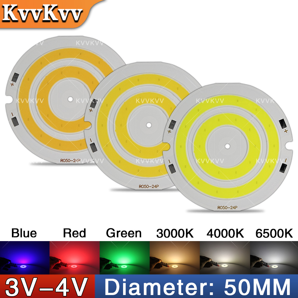 Lighting Decor House - 3V 4V Круглая светодиодная лампа COB