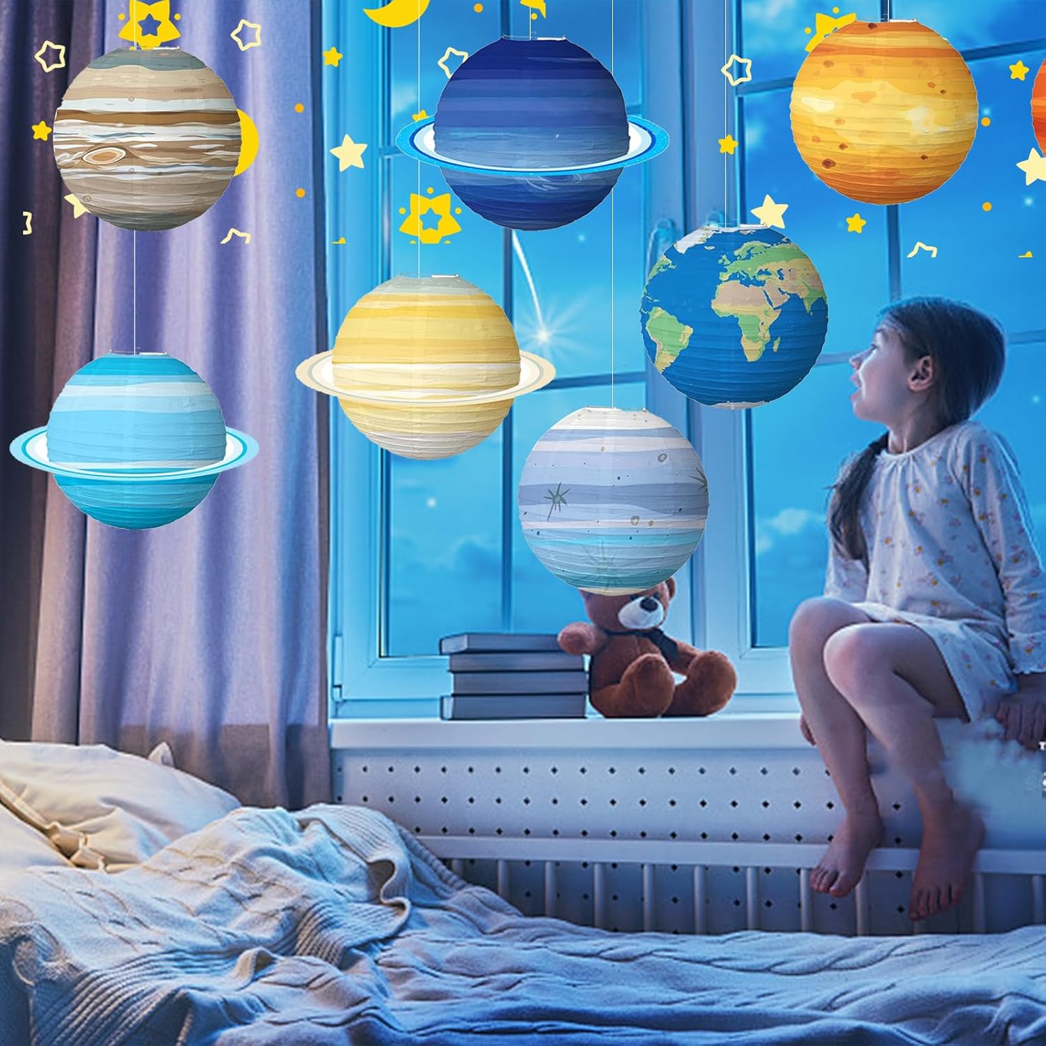 Lantern Paper Solar - 1 шт., солнечная система, восемь планет,