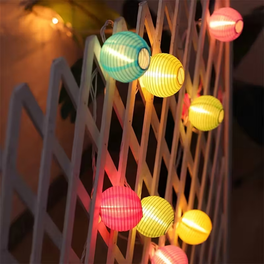 Гирлянда из бумажных фонариков – обзор и цена Lantern Paper Solar