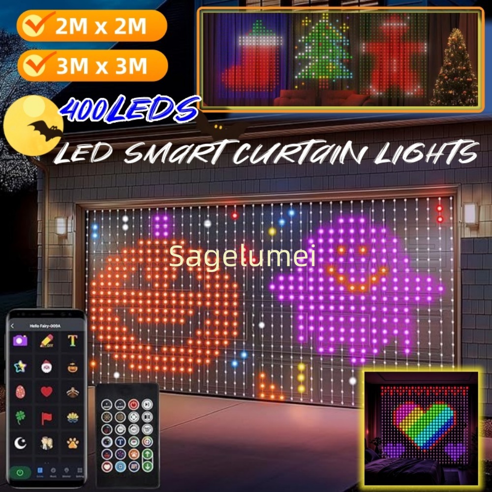 400 светодиодных гирлянд, умны – обзор и цена Fairy Light Curtain