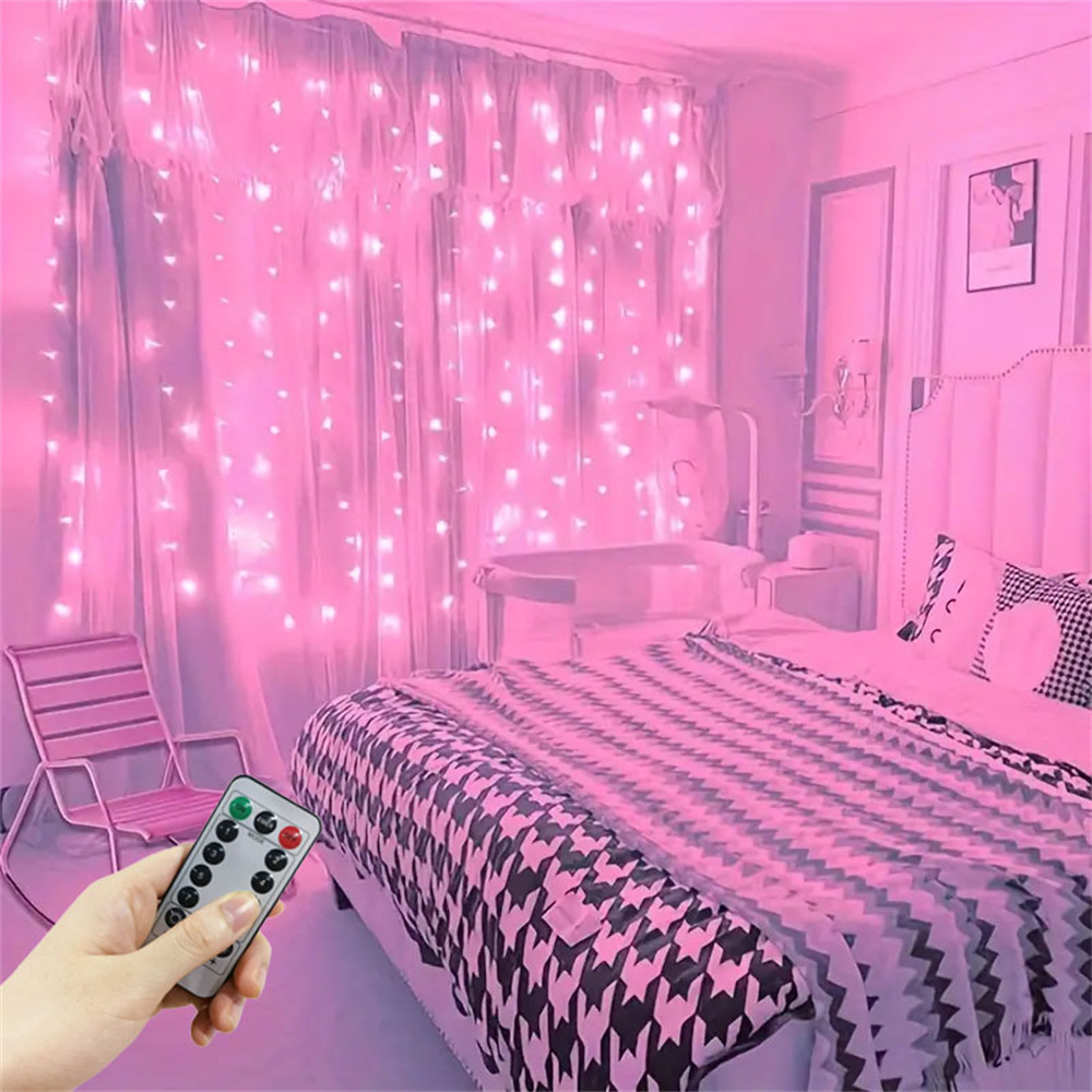 USB LED гирлянда-штора для сва – обзор и цена Fairy Light Curtain