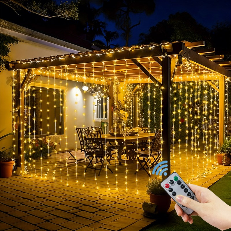 Светодиодная гирлянда-штора 3/ – обзор и цена Fairy Light Curtain