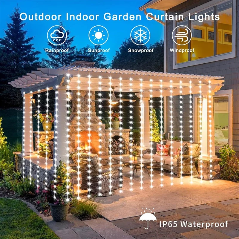 Уличный солнечный светильник д – обзор и цена Fairy Light Curtain
