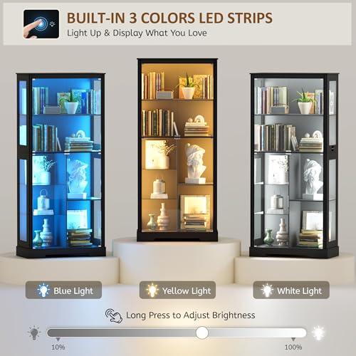 Стеклянная витрина 71 дюйм с R – обзор и цена Lighting & Home Decor Studio