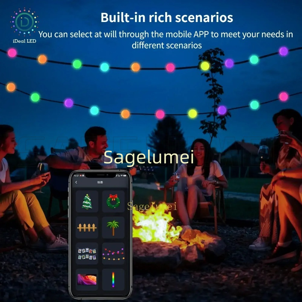 RGB Dreamcolor WS2812B Светоди – обзор и цена Fairy Light Curtain