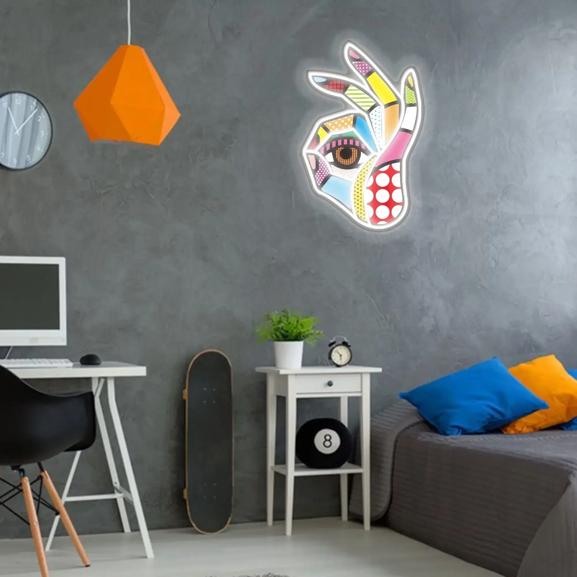 Неоновая вывеска «ОК» с LED-по – обзор и цена Ok Lighting Decor