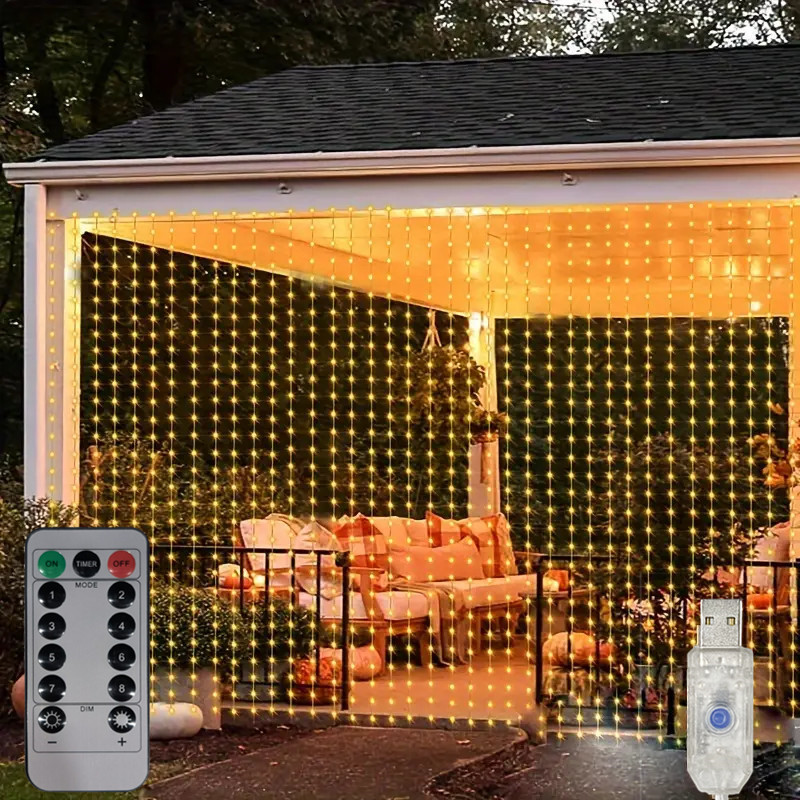 Светодиодная гирлянда, сказочн – обзор и цена Fairy Light Curtain