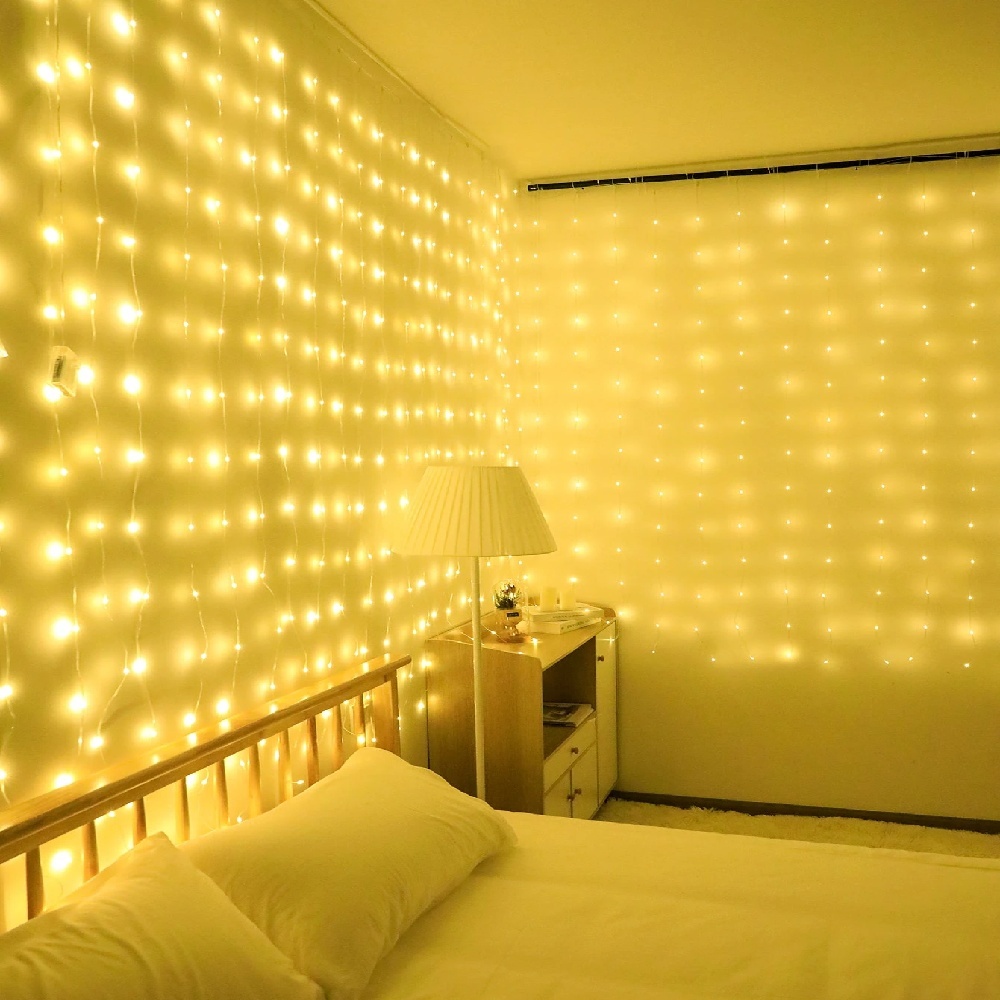 Светодиодная гирлянда-штора 3/ – обзор и цена Fairy Light Curtain